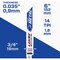 Lenox Reciprocating Saw Blade, Multi-Wolf, WAVE EDGE, 6 in, 14 TPI, Thick Metal 20565S614R - alternate 3