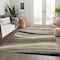 Homeroots 8' X 10' Taupe Gray And Black Abstract Washable Indoor Outdoor Area Rug 603692 - alternate 3