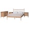 Baxton Studio Laurent Bamboo-Style 4-Piece Bedroom Set with Two Nightstands, Queen 266-14563-14566-14564-14564-ZORO - alternate 1