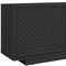 Homeroots 63in Black Ribbed Texture Wood Enclosed and Open Storage TV Stand 724161 - alternate 2