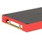 Homeroots 16" Red Wood and Vinyl Faux Shagreen Handmade Serving Tray With Handles 571242 - alternate 5