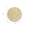 Homeroots 8' Round Gold and White Round Abstract Washable Non Skid Indoor Outdoor Area Rug 559267 - alternate 4