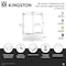 Kingston Brass 60" Acrylic Alcove Right-Hand Drain Tub with Left Sliding Tub Door, White/Matte Black KVTDE603121R0 - alternate 3