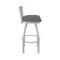 Holland Bar Stool Co Revelle 36in Swivel Extra Tall Bar Stool, Anodized Nickel Finish, Medium Back, Graph Chalice Seat 881 - alternate 4