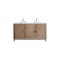 James Martin Vanities Portland 60'' D Vanity Whitewashed Walnut w/ Ethereal Noctis Silestone Top w/ Wireless Charger 620-V60D-WW-FENC - alternate 1
