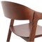 Leisuremod Rivo Collection Elegant Dining Chair in Dark Brown Wood, 4PK RC20WBR4 - alternate 3
