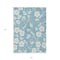Homeroots 5' X 8' Sky Blue And Ivory Floral Washable Indoor Outdoor Area Rug 599923 - alternate 4