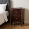 Homeroots 22" Brown Solid Wood Two Drawer Nightstand 701742 - alternate 2