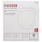 Prosource Toilet Seat, Round, MDF Molded Fiberboard, White, Bar Hinge T-17WMC - alternate 2