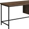 Homeroots 55" Brown and Black Computer Desk With Three Drawers 333550 - alternate 5