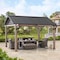 Sunjoy Kinzie 13 ft. x 13 ft. Hardtop Gazebo With Pergola Awnings A102017900 - alternate 1