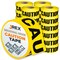 Jrex Safety Caution Tape Roll - 1000 Ft x 3 Inch Wide Each - Yellow, 24PK PCT-JR-24PK - alternate 1
