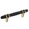 Amerock London 3-3/4 in 96 mm Center-to-Center Black Bronze/Golden Champagne Cabinet Pull BP36648BBRBBZ - alternate 1