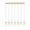 Z-Lite Aimie 7-Light Linear Chandelier, 6 in W, Modern Gold 828P6-7L-MGLD - alternate 3