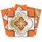 Homeroots 5" x 5" Retro Orange Mosaic Peel and Stick Removable Tiles 400435 - alternate 1