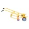 Vestil Yellow Drum Truck Cradle With Poly-on-Poly Wheels 1000 lb Capacity RDBT-PO - alternate 2