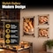 Azar Displays Gallery Wall Set: (2) 8x10 and (1) 16x20 Sign Holders with 1 in BLACK Caps and Standoffs 105720-BLK - alternate 2