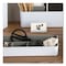 Advantus Fusion Double-Sided Business Card Holder, Holds 2.25 x 4 Cards, Polypropylene, Gray/White 37523 - alternate 3