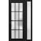 Vdomdoors Front Exterior Prehung FiberGlass Door Frosted Glass / Manux 8312 Matte Black / Sidelight Exterior MANUX8312EXD-BLK-W36+14 x H80-RH - alternate 1