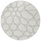 Homeroots 8' Ivory And Gray Round Abstract Washable Indoor Outdoor Area Rug 600542 - alternate 2