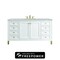 James Martin Vanities Chicago 60 in. Single Vanity, Glossy White, w/ 3 CM Victorian Silver Silestone Top 503-V60S-GW-FVSL - alternate 1
