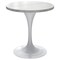 Leisuremod Round 27.56 in W, 29.35 in L, Stone/Stainless Steel, White VT20W-27WS - alternate 1