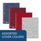 Roaring Spring Case of Stasher Notebooks, 11"x9", 100 sht, 1 Subject, Assorted covers, College Ruled W/Margin, PK24 11098cs - alternate 5