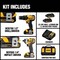 Dewalt COMPACT CORDLESS COMBINATION KIT, TOOLS: DRILL DRIVER, IMPACT DRIVER, 20 V DC, 1.5 DCK280C2 - alternate 2