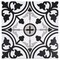 Andova Tiles Bliss Gothic Black 8-in. Encaustic Spanish/Moroccan Patterned Matte Porcelain Wall & Floor Tile ANDBLI285 - alternate 3