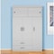 Homeroots 73" White Two Drawer Combo Dresser 403747 - alternate 2