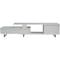 Leisuremod Avery TV Stand with MDF Cabinet and Powder Coated Steel Legs, White ATS69W - alternate 6