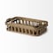 Homeroots Set of Two Brown Wood Indoor Outdoor Tray With Handles 376048 - alternate 4
