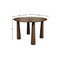 Homeroots 45" Walnut Solid Wood Round Top Dining Table 721127 - alternate 3