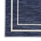 Homeroots 7' X 10' Navy Blue And Ivory Indoor Outdoor Area Rug 569892 - alternate 2