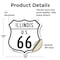 Signmission Illinois Route Marker Shield Sign Us 66, 12 Inch X 12 Inch, Vinyl Decal SHI-D-12-382 - alternate 3