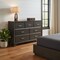 Homeroots 58" Gray Solid and Manufactured Wood Seven Drawer Triple Dresser 490475 - alternate 4