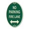 Signmission No Parking Fire Lane With Bidirectional Arro, 12 In X 18 In Architectural, Heavy Gauge Aluminum A-OV-G-1218-23738 - alternate 1