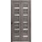 Sartodoors Sliding Closet Bi-fold Doors Grey Solid Core Modern Interior QUADRO4445BF-NEB-84 x 96 (2* 42x96) - alternate 1