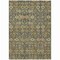 Homeroots 9' X 12' Blue and Orange Floral Washable Non Skid Indoor Outdoor Area Rug 564354 - alternate 4
