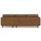 Homeroots 102" Brown Leather Sofa 641037 - alternate 2