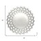 Homeroots 20" Silver Round Sunburst Frameless Accent Mirror 635510 - alternate 3