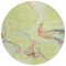 Homeroots 8' Artichoke Green Blue And Brown Round Abstract Washable Indoor Outdoor Area Rug 597760 - alternate 2