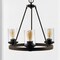 Jonathan Y Coronet 20" 3-Light Iron/Seeded Glass Rustic Farmhouse LED Chandelier, Oil Rubbed Bronze JYL7511A - alternate 7