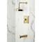 Kingston Brass Single-Handle Pressure Balanced Tub and Shower Faucet, Brushed Brass KB6147DL - alternate 2