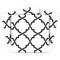 Homeroots 6" X 6" Black and White Prism Peel and Stick Removable Tiles 399912 - alternate 1