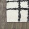 Jonathan Y Arenal Geometric Grid Shag White/Gray 3 ft. x 5 ft. Area Rug MOH409A-3 - alternate 2