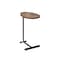 Homeroots Set of Two Brown and Black Wood and Metal Oval End Tables, 2PK 635695 - alternate 2