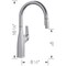 Blanco Rivana Pull Down 1.5 gpm, Stainless 442678 - alternate 6