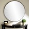Homeroots 36" Black Round Framed Accent Mirror 383728 - alternate 3