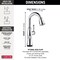 Delta Cassidy Single Handle Pulldown Bar/Prep With Touch2O Technology 9997T-PR-DST - alternate 2